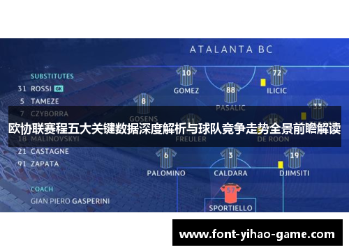 欧协联赛程五大关键数据深度解析与球队竞争走势全景前瞻解读